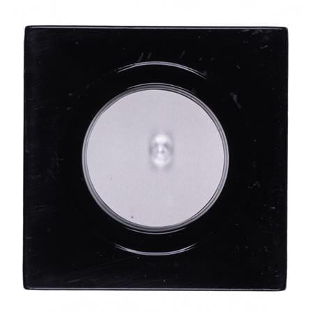Gemkapocstartó, mágneses, négyszögletű, OFFICE PRODUCTS, átlátszó-fekete